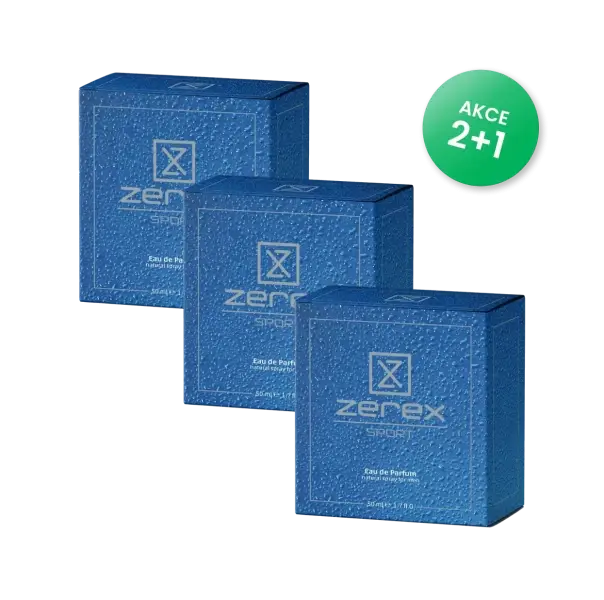 3x Pánský parfém Zerex Sport 100 + 20 kapslí