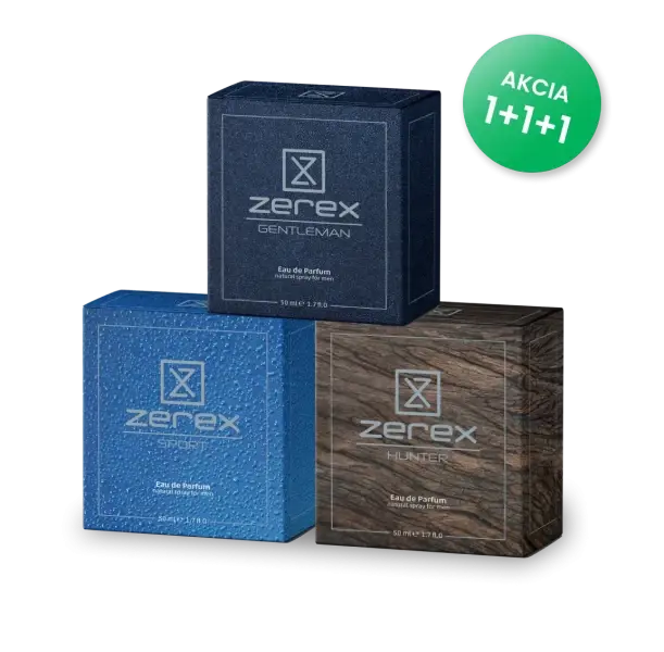Trio pánských parfémů Zerex