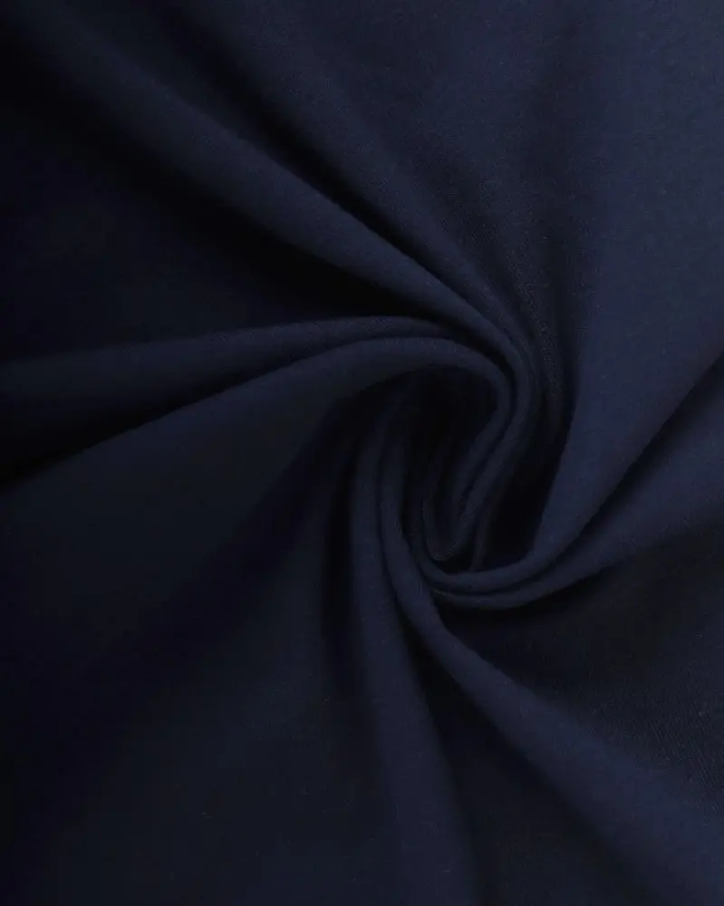 Bavlněný úplet s elastanem, 1 metr, 185gr/m2, tmavě modrý