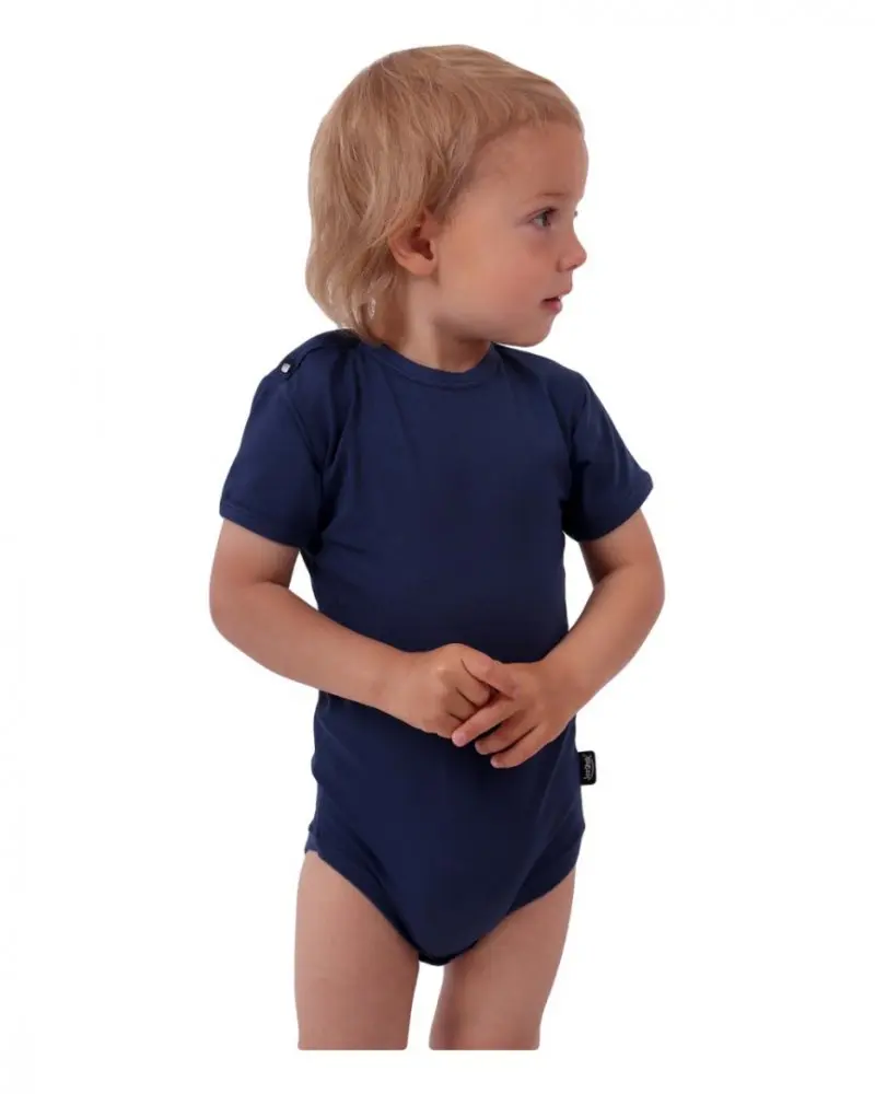 Jožánek Kojenecké body, krátký rukáv, jeans modré 56
