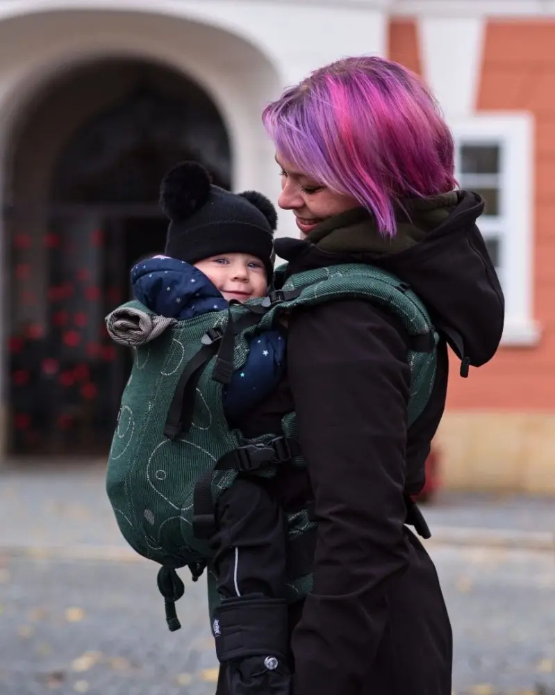 Jožánek Ergonomické nosítko pro děti od 6 měsíců TODDLER (DAN), zelené | Jožánek®