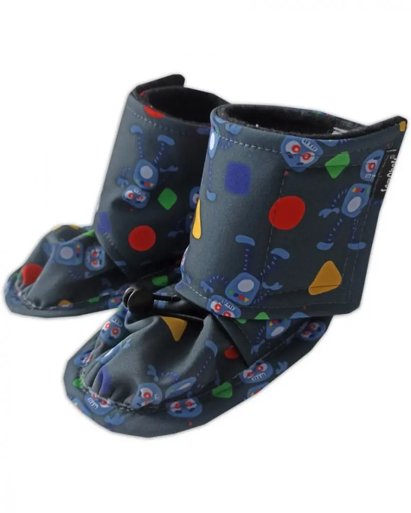 Jožánek Zimní softshellové capáčky pro miminka – roboti