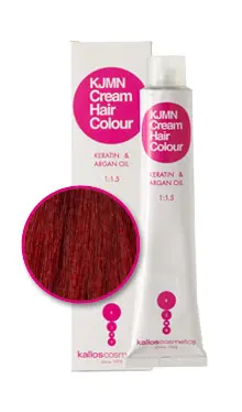 Kallos KJMN Cream Hair Color - krémová profesionální barva na vlasy, 100 ml 6.60 tmavá hluboká červená blond