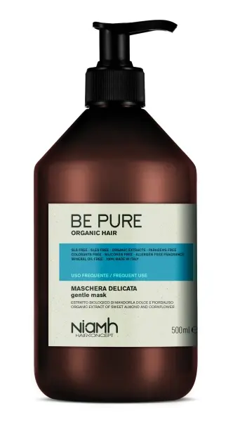 VÝPRODEJ: Niamh Hairkoncept Be Pure Gentle Mask - maska pro každodenní péči o vlasy, 500 ml