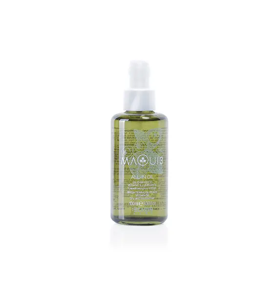 Echosline Maqui 3 All-In Oil - dvoufázový rozjasňující olej pro suché a chemicky ošetřené vlasy, 100 ml