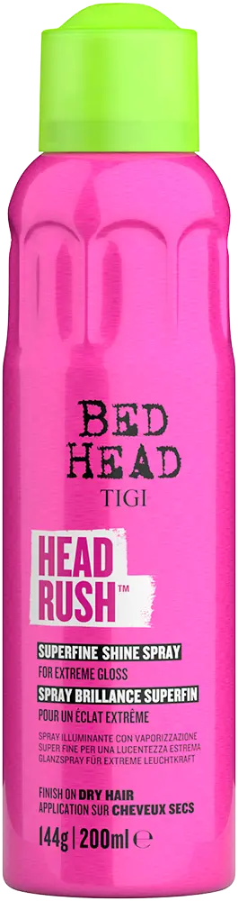 Bed head TIGI Headrush Styling shine spray - lesk na vlasy, 200 ml