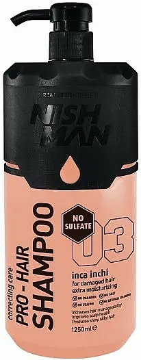 Nishman Hair Shampoo Sulfate Free (03) - regenerační bezsulfátový šampon, 1250 ml