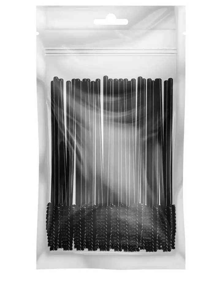 VÝPRODEJ: Biosmetics Mascara Wands KPG001 - jednorázové kartáčky na řasy, 50ks/bal