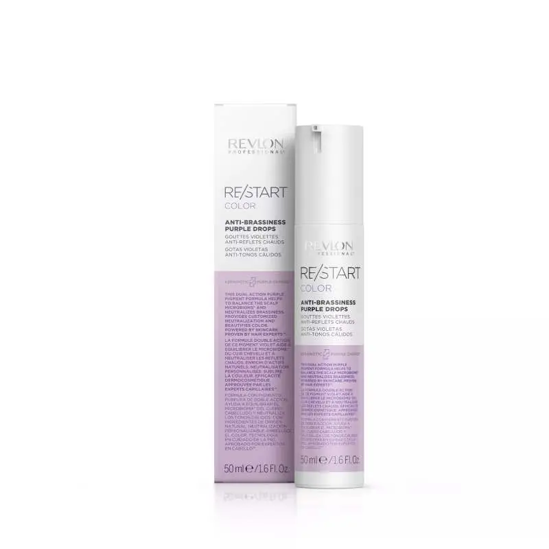 VÝPRODEJ: Revlon Re/Start Anti-Brassiness Purple Drops - fialové multifunkční kapky, 50 ml