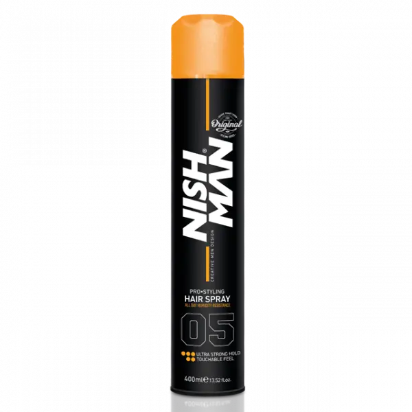 Nishman Pro-Styling Hair Spray Ultra Strong Hold lak na vlasy pro extra silnou fixaci 400 ml