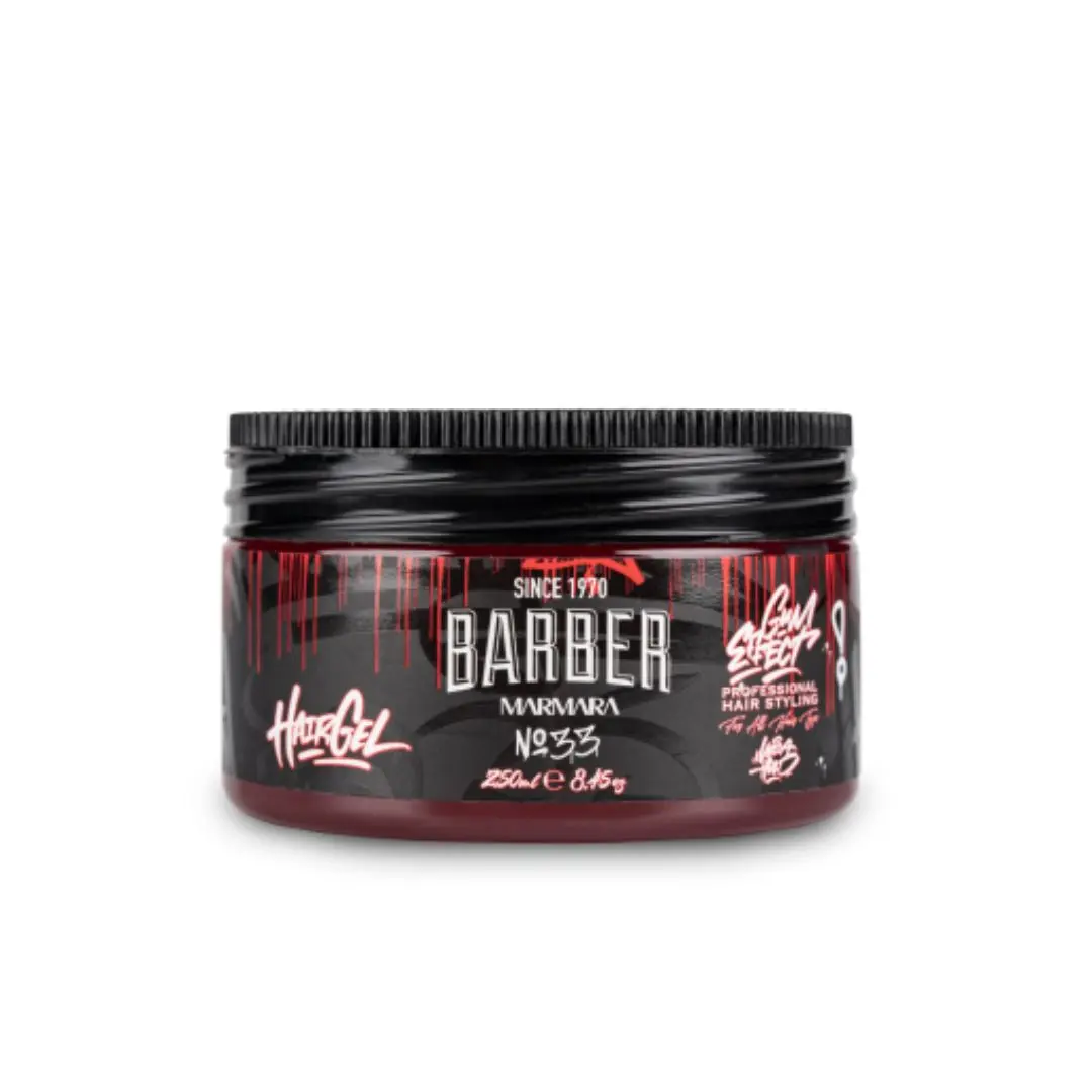 Marmara Hair Gel "No 33" Gum Effect Ultra Strong - ultra silný gel na vlasy se svěží lehkou vůní, 250 ml