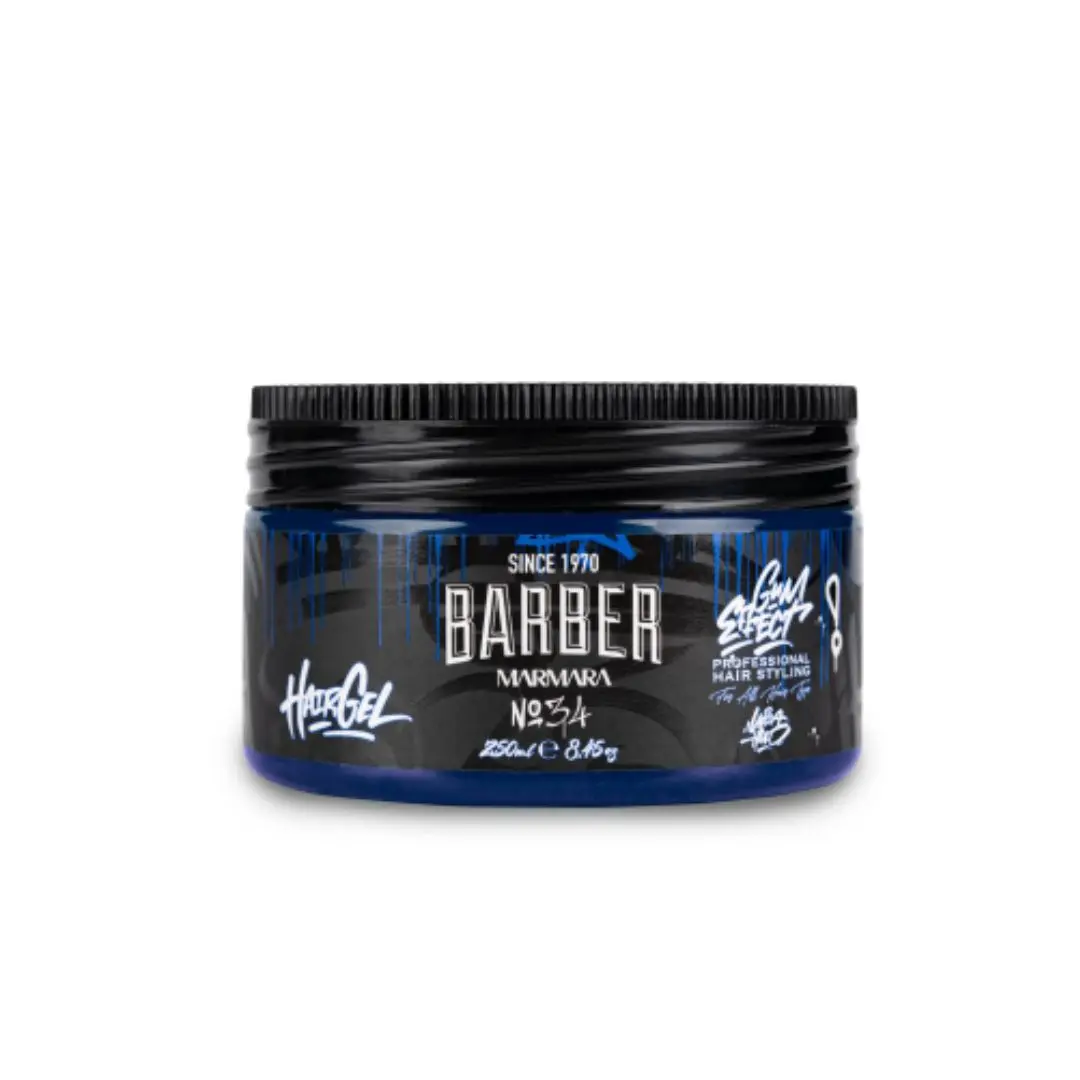 Marmara Hair Gel "No 34" Gum Effect Ultra Strong - ultra silný gel na vlasy se svěží "chladivou" vůní, 250 ml