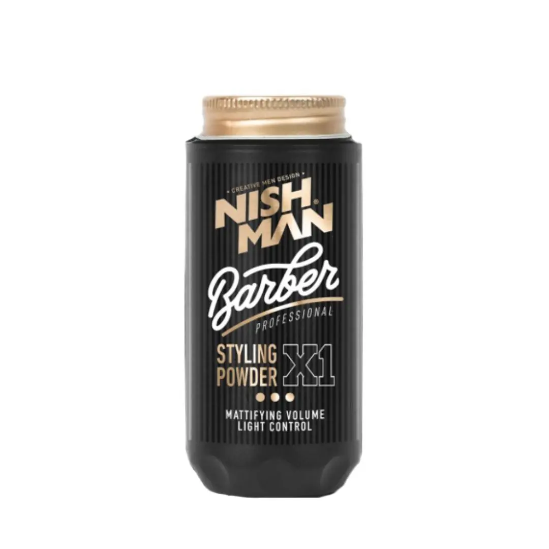 Nishman X1 Barber Styling Powder - objemový pudr s lehkou fixací, 30 g