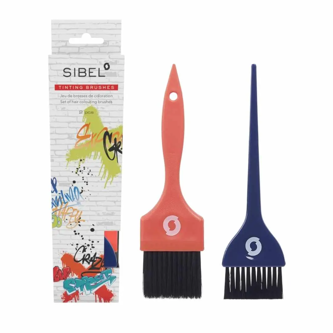 Sibel Graffiti TINTING BRUSH P005581 - set štětců pro aplikaci barvy, 2ks