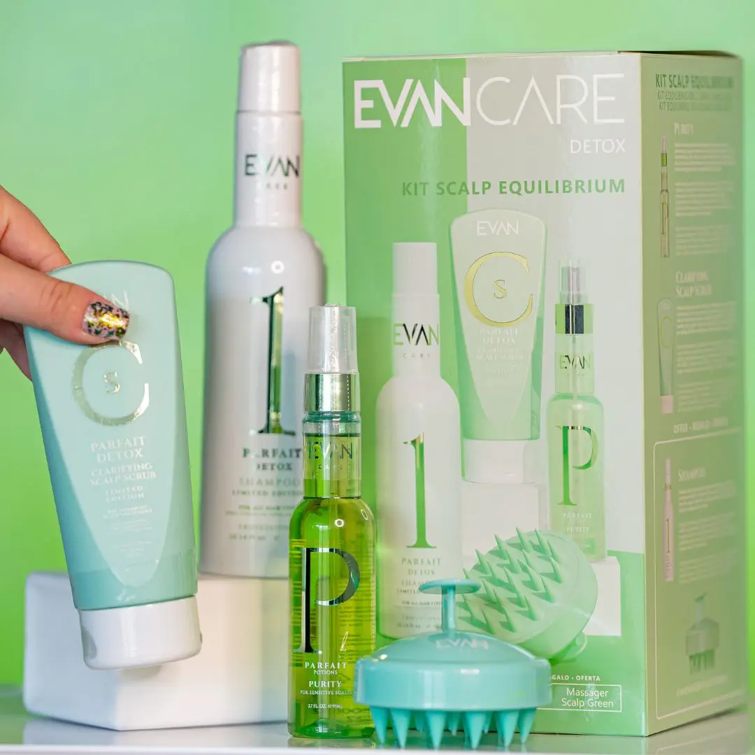 KIT: Evan Detox Kit (Equilibrium) - očista vlasové pokožky a vlasů v dárkovém balení