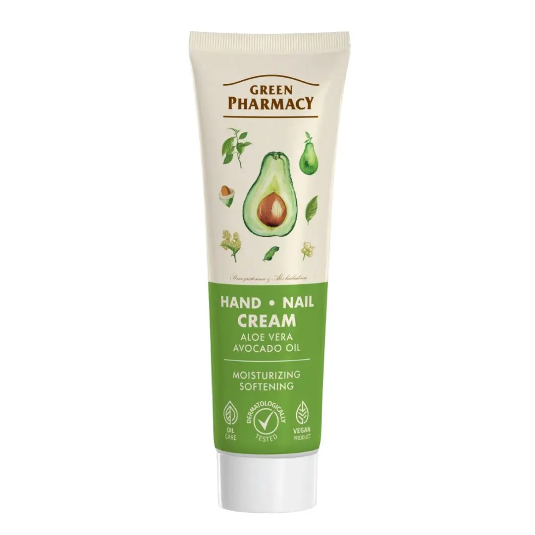 Krém na ruce a nehty s aloe vera a avokádovým olejem Green Pharmacy Hand And Nail Cream - 100 ml