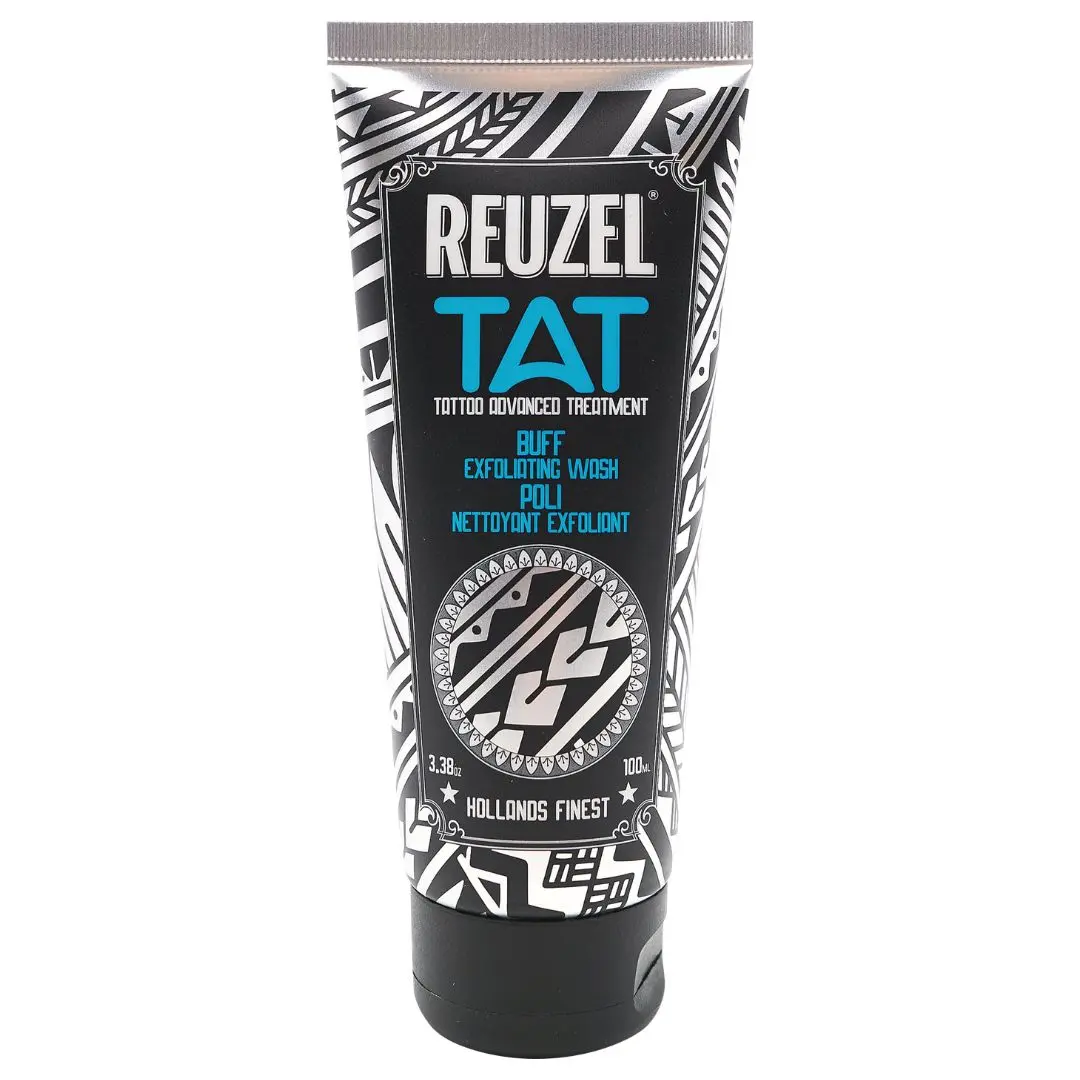 Reuzel TAT Buff Exfoliating Wash - exfoliační čistící gel na tetování, 100 ml
