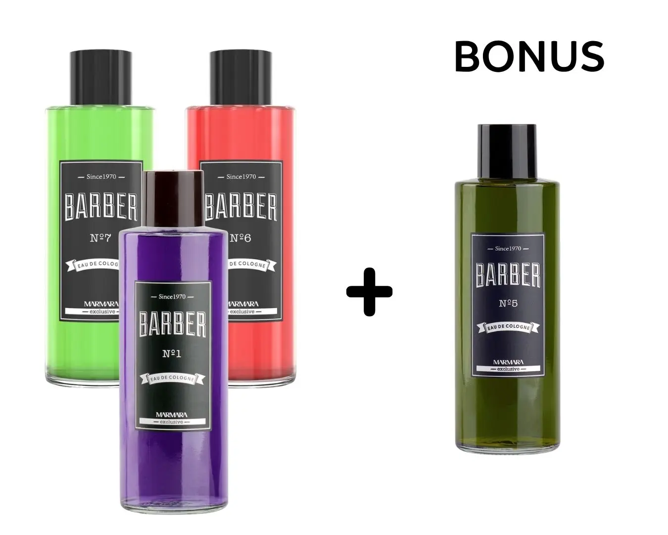 AKCE: 3+1 Barber Marmara - Eau De Cologne - voda po holení, 500 ML