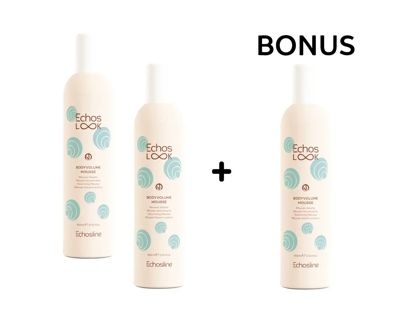 AKCE: 2+1 Echos Look BodyVolume Mousse - objemová pěna se střední fixací, 400 ml