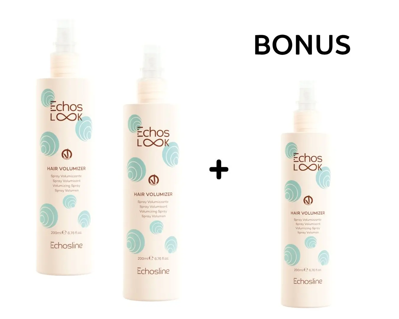 AKCE: 2+1 Echos Look Hair Volumizer - objemový sprej pro jemné vlasy, 200 ml