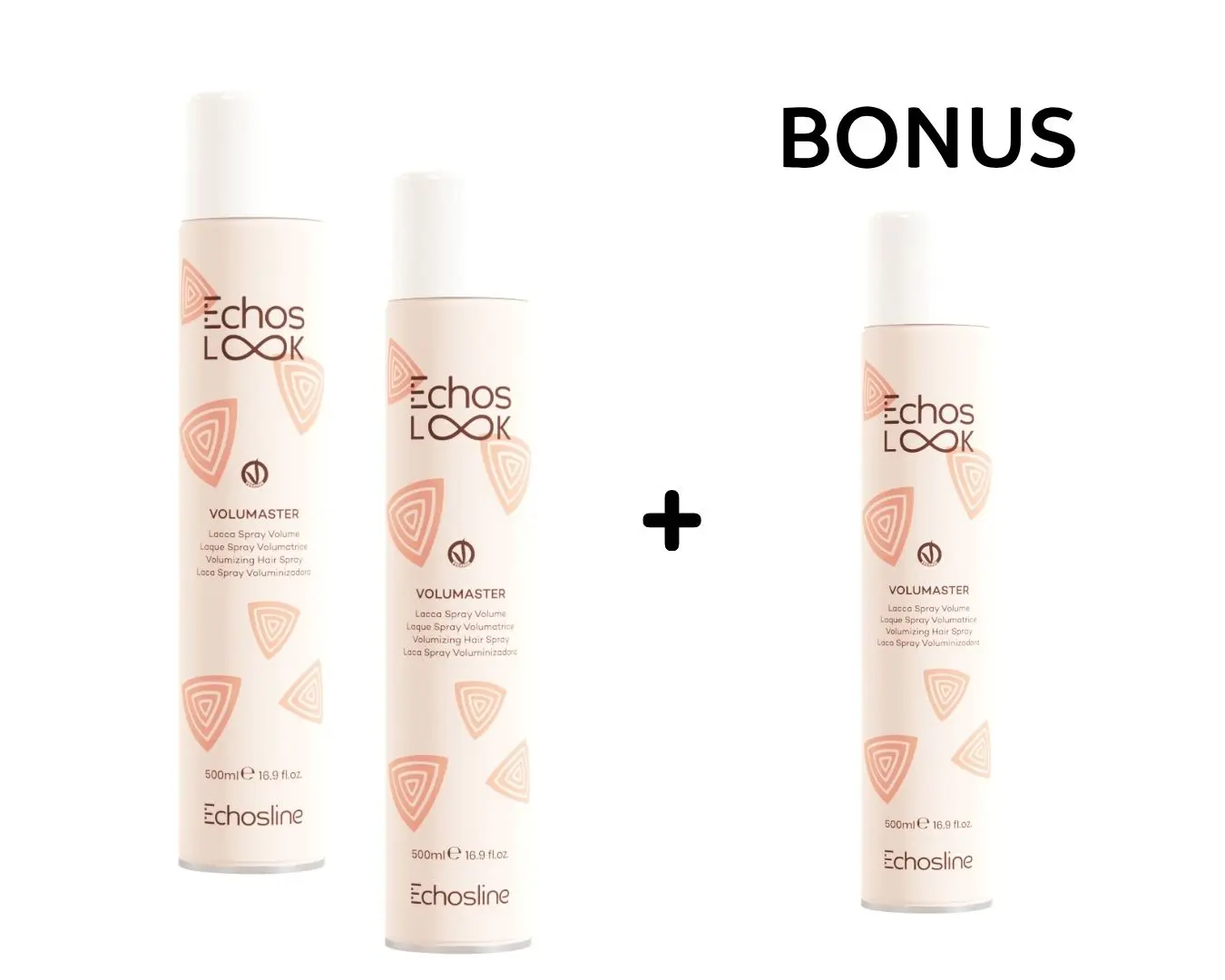 AKCE: 2+1 Echos Look Volumaster - objemový sprej na vlasy se střední fixací, 500 ml