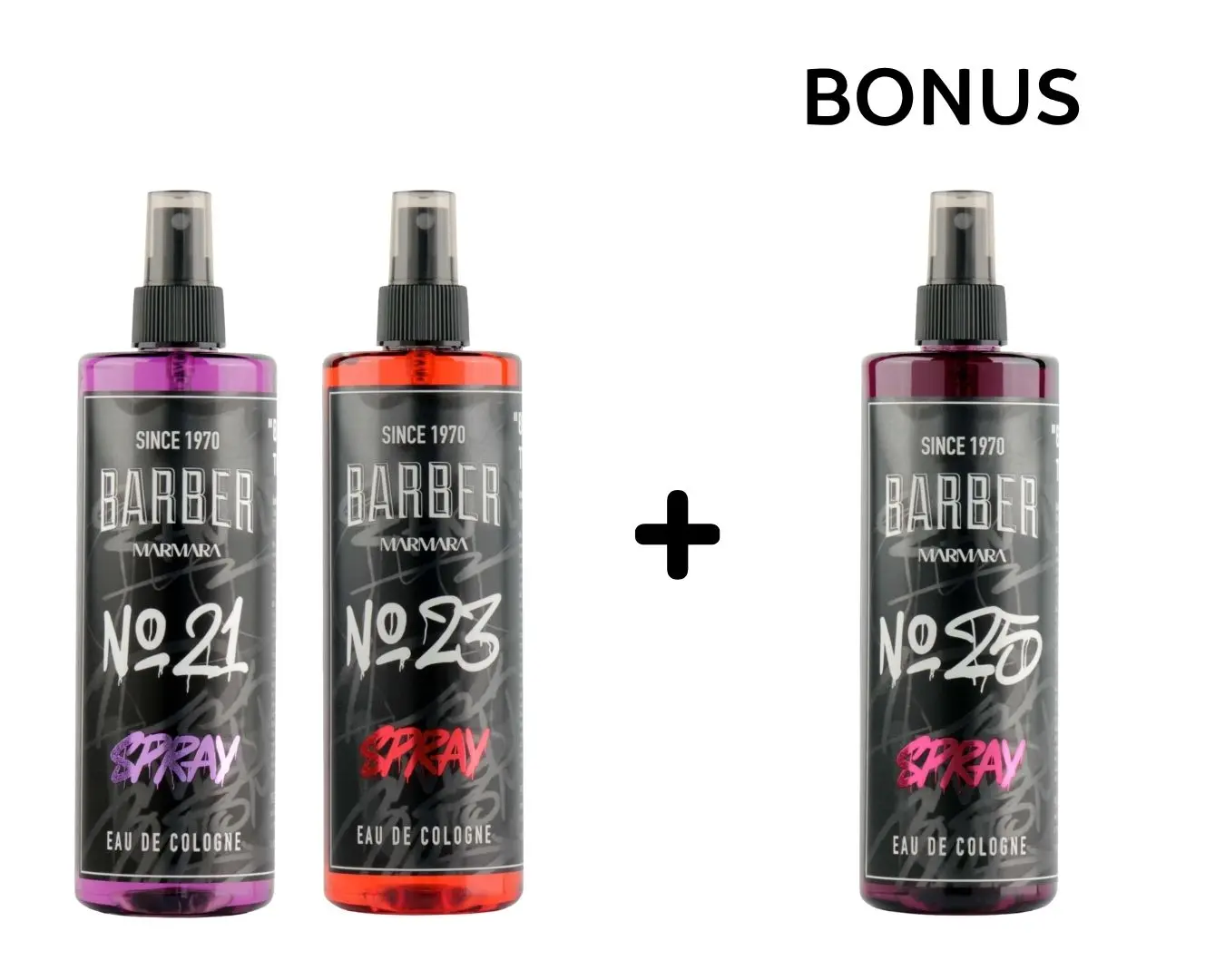 AKCE: 2+1 Marmara Barber Eau de Cologne Graffiti - kolínská voda po holení v nové verzi Graffiti, 400 ml