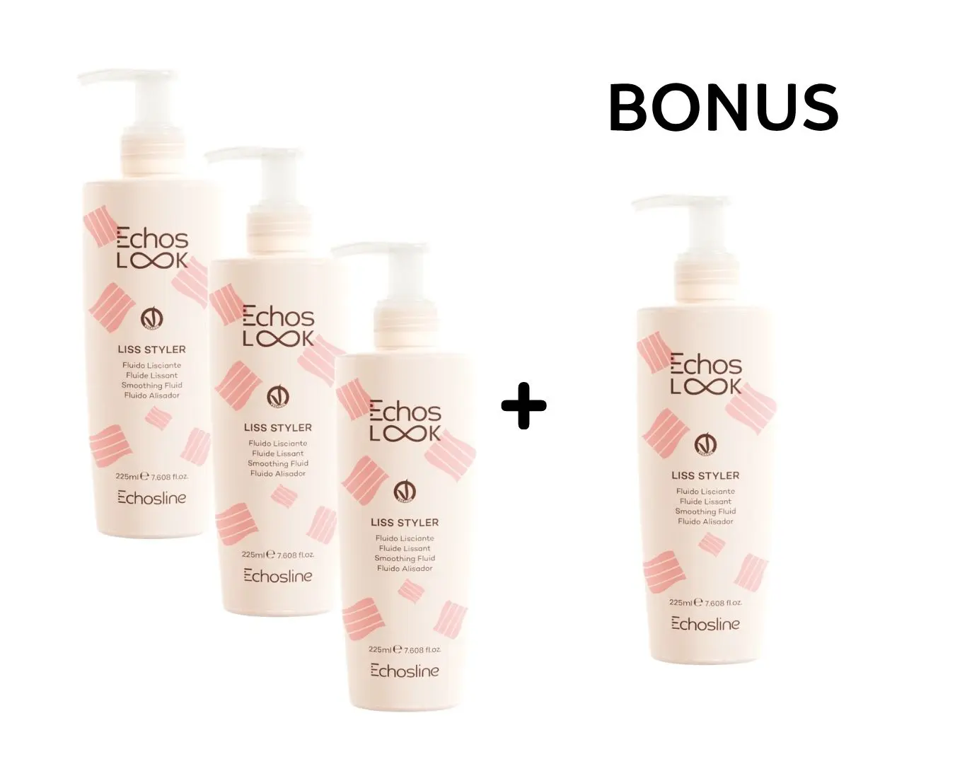 AKCE: 3+1 Echos Look Liss Styler - uhlazující fluid, 225 ml