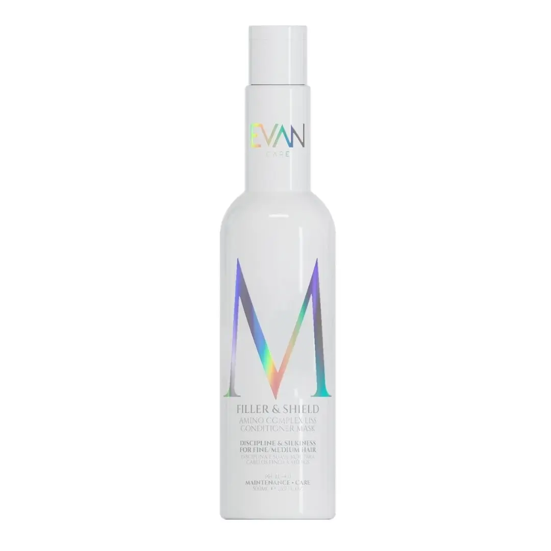 Evan Filler&Shield Conditioner-Mask - kondicionér-maska pro disciplínu jemných až středně pevných vlasů, 500 ml