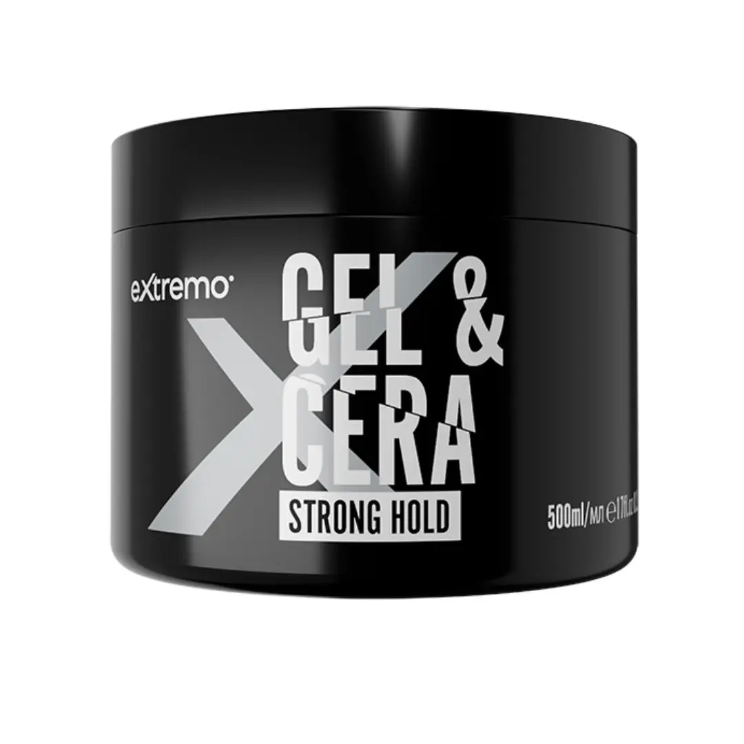 Extremo Gel & Cera Strong Hold - gelový vosk se silnou fixací, 500 ml
