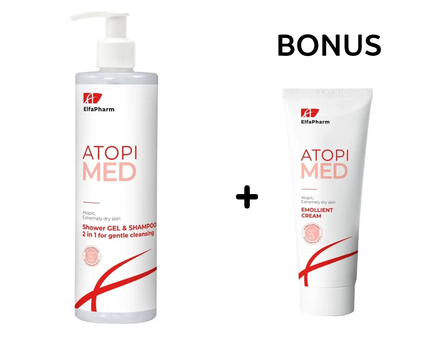 Elfa Pharm ATOPI MED Shower Gel & Shampoo 2IN1 - sprchový gel & šampon 2v1 pro jemné čištění 400 ml
