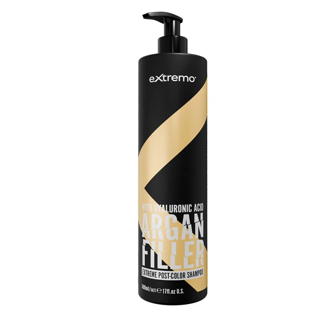 Extremo Argan Filler Post Color Shampoo - šampon po barvení / na barvené vlasy s arganovým olejem a kys.hyaluronovou, 500 ml