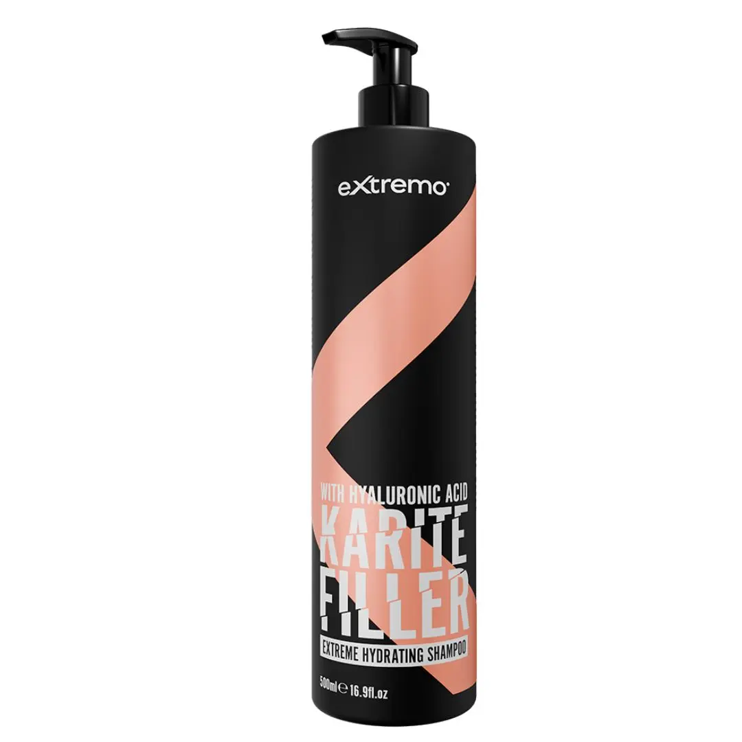Extremo Karité Filler Therapy Shampoo - hydratační šampon s bambuckým máslem a kys. hyaluronovou, 500 ml