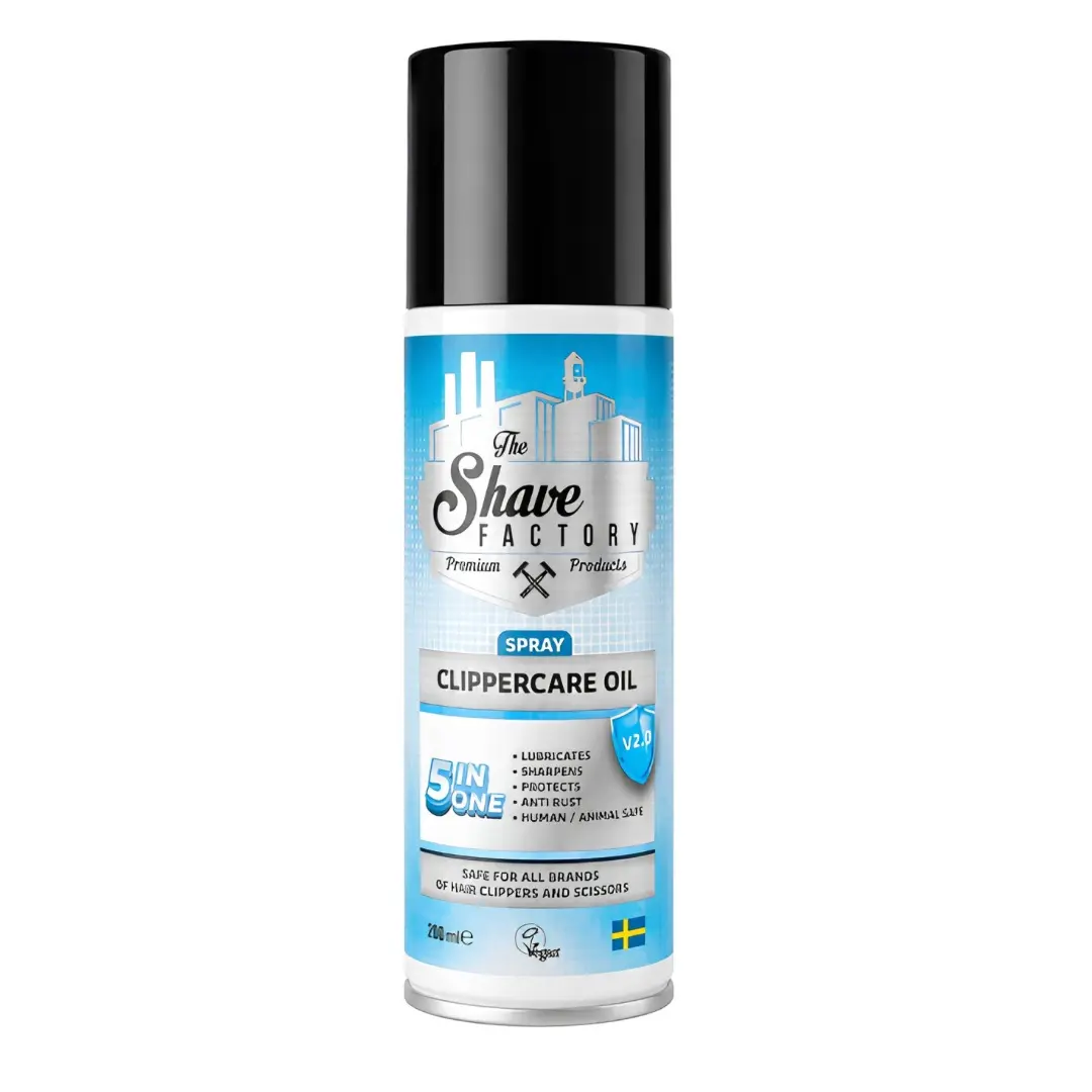 The Shave Factory ClipperCare Oil 5in1 - ošetřující olej na stříhací hlavice, 200 ml
