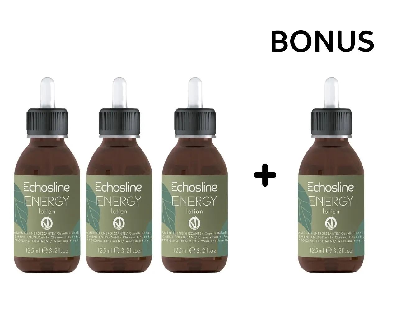 AKCE: 3+1 Echosline Energy Lotion - tonikum proti padání vlasů, 125 ml