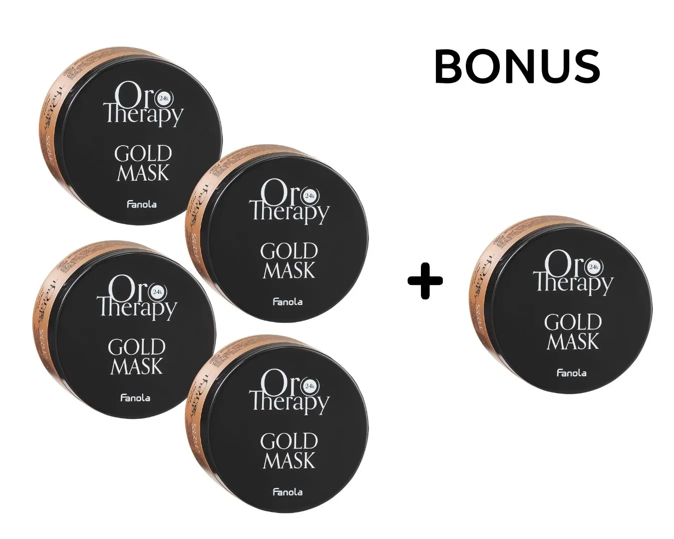 AKCE: 3+1 Fanola Oro Therapy Mask - regenerační maska na vlasy s 24k zlatem, 300 ml