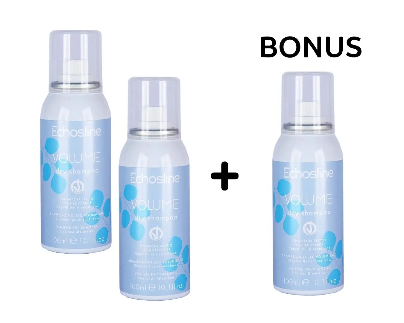 AKCE: 2+1 Echosline Volume Dry Shampoo - objemový suchý šampon, 100 ml