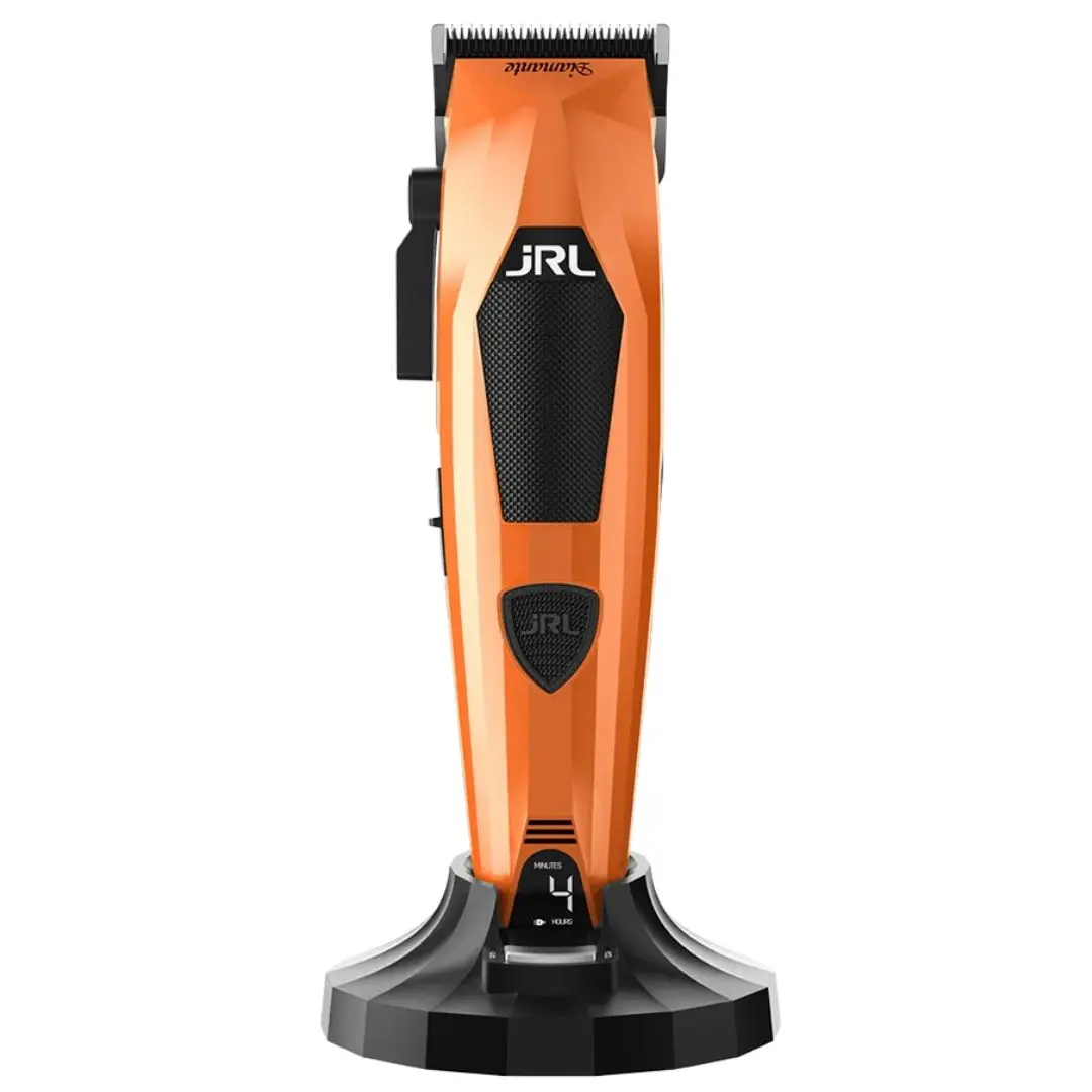 JRL DIAMANTE FF2025 Clipper ORANGE - akumulátorový strojek na vlasy, oranžový + M22 minerální olej, 200ml