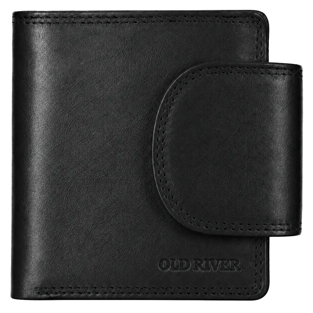 Dámská kožená peněženka Old River 25176 BLACK s RFID ochranou