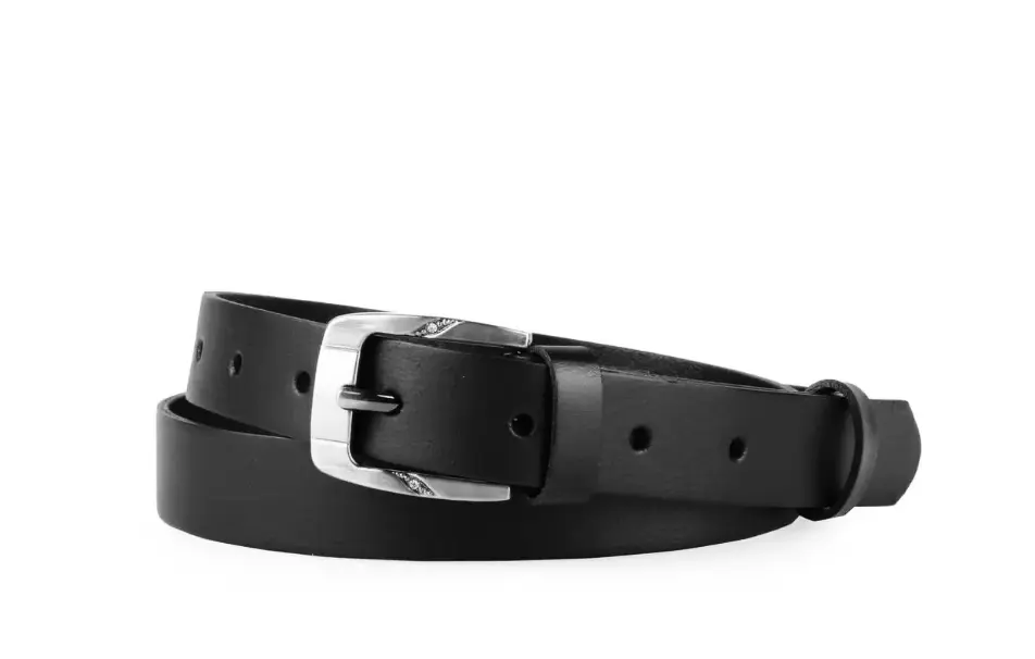 Penny Belts Dámský úzký kožený pásek 172-63 černý