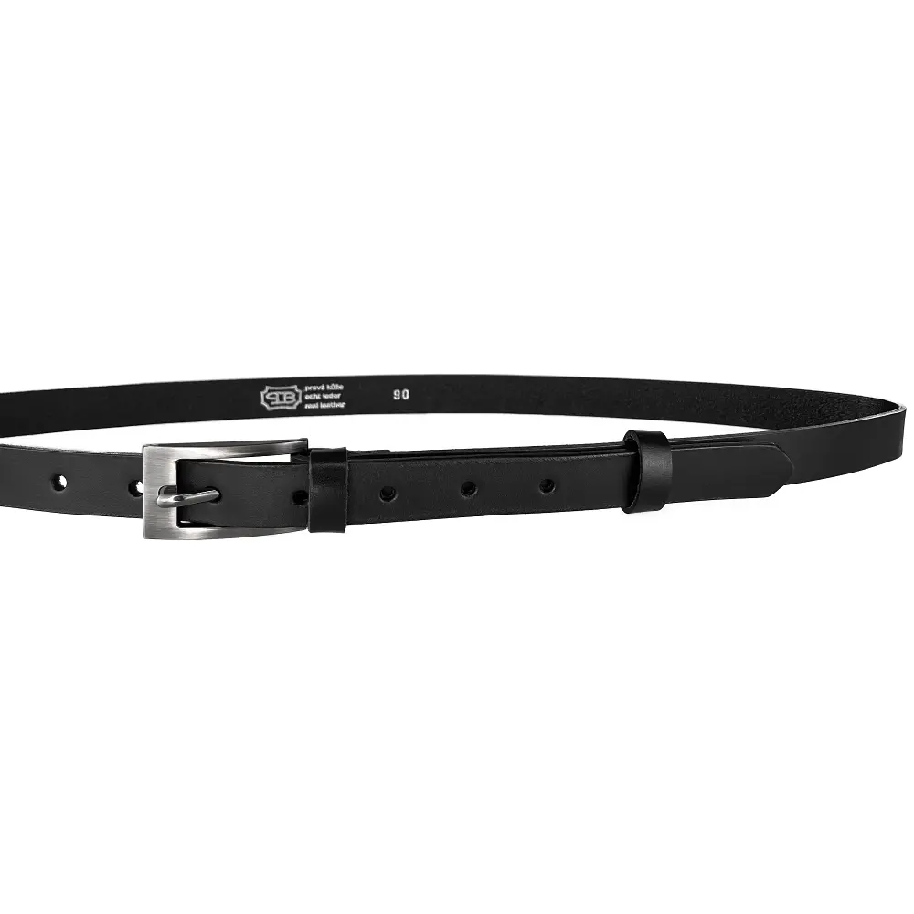 Penny Belts dámský kožený pásek 184-63 černý 20 mm
