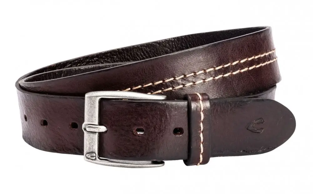 Kožený pánský pásek 40 mm 351-115-29 hnědý, velikost 110/115 cm