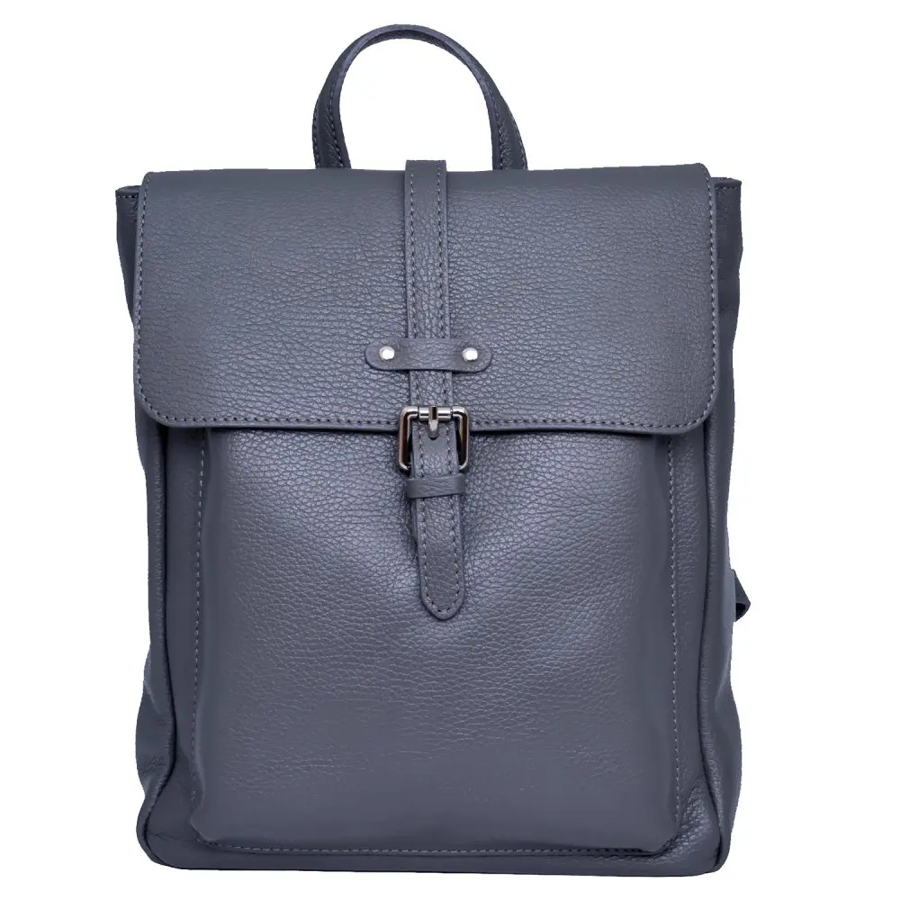 MaxFly Kožený batoh dámský 6007 šedý