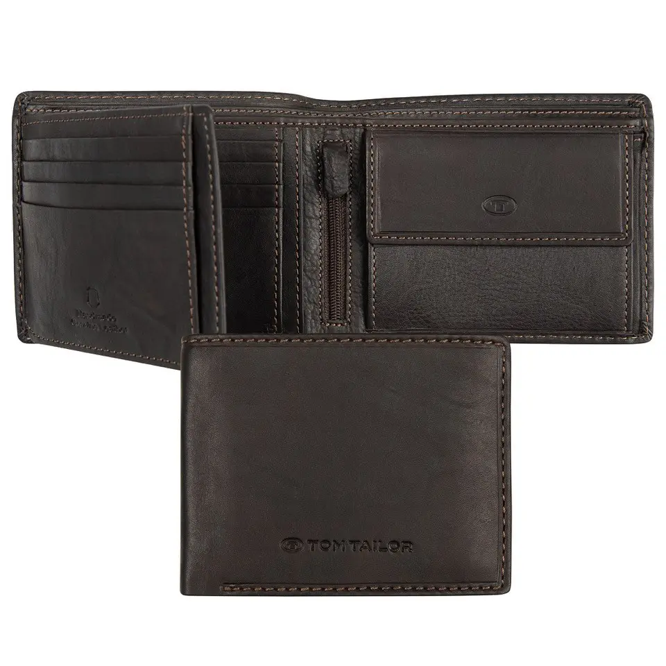 Tom Tailor Lary 14201-29 – pánská kožená peněženka s RFID ochranou, hnědá