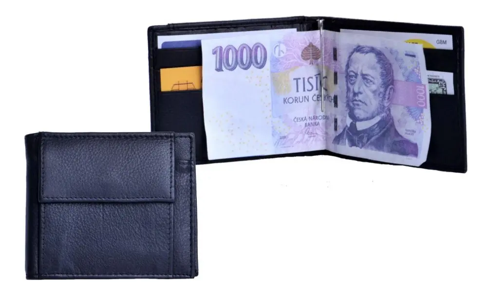 Arwel pánská kožená dolarka 519-2908 černá