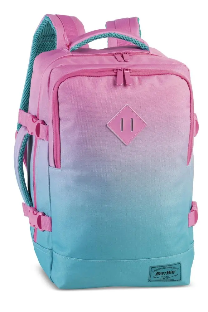 BestWay cestovní batoh Cabin pro small - růžovo-modrý - 20L