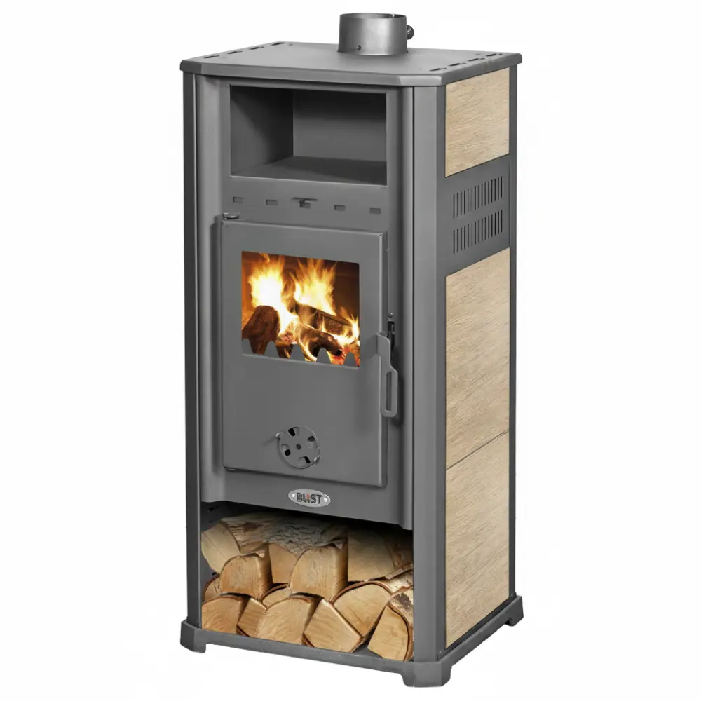Krbová kamna BLIST AMBASADOR S Ceramic, 7,9 kW, krémová