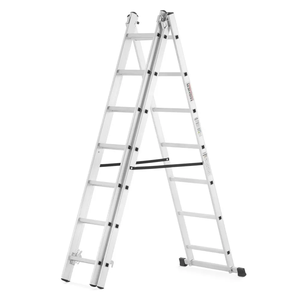 Univerzální hliníkový žebřík HIGHER I-6307, 3x7, pracovní výška 425 cm