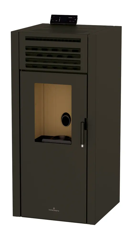 Peletová kamna BRONPI ADEL, 13 kW, černá
