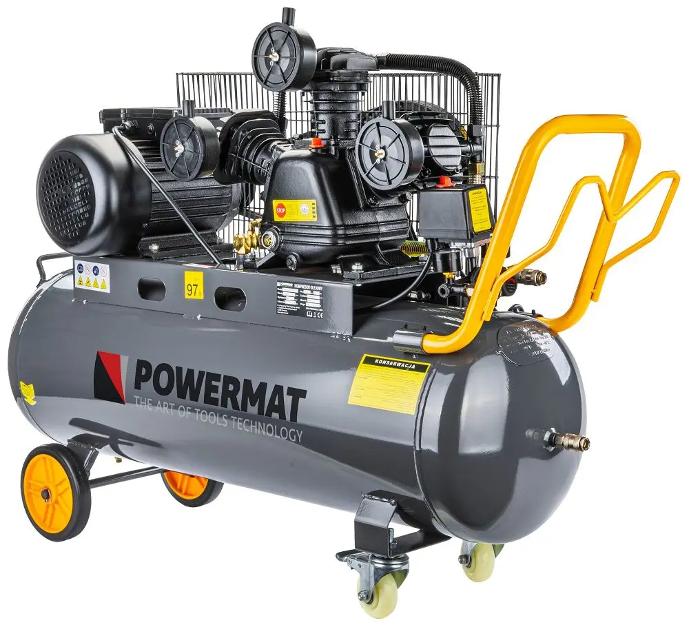 Olejový kompresor POWERMAT PM-KO-100T-230V, 100 l, 230V