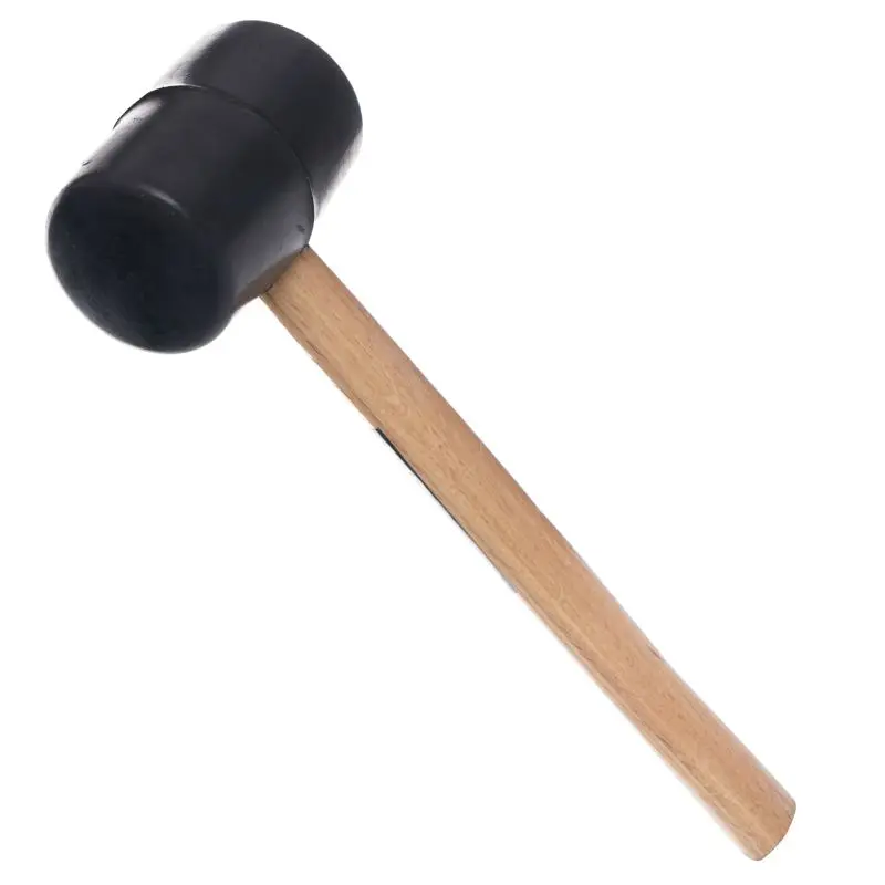 Gumové kladivo s dřevěnou rukojetí Kraft&Dele KD900, 500 g